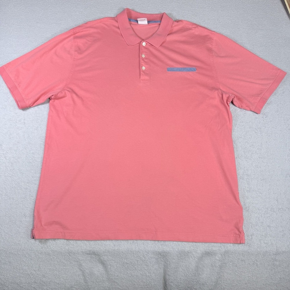 Brooks Brothers 346 Men's Original Fit Polo Shirt Short Sleeve Size XL Coral